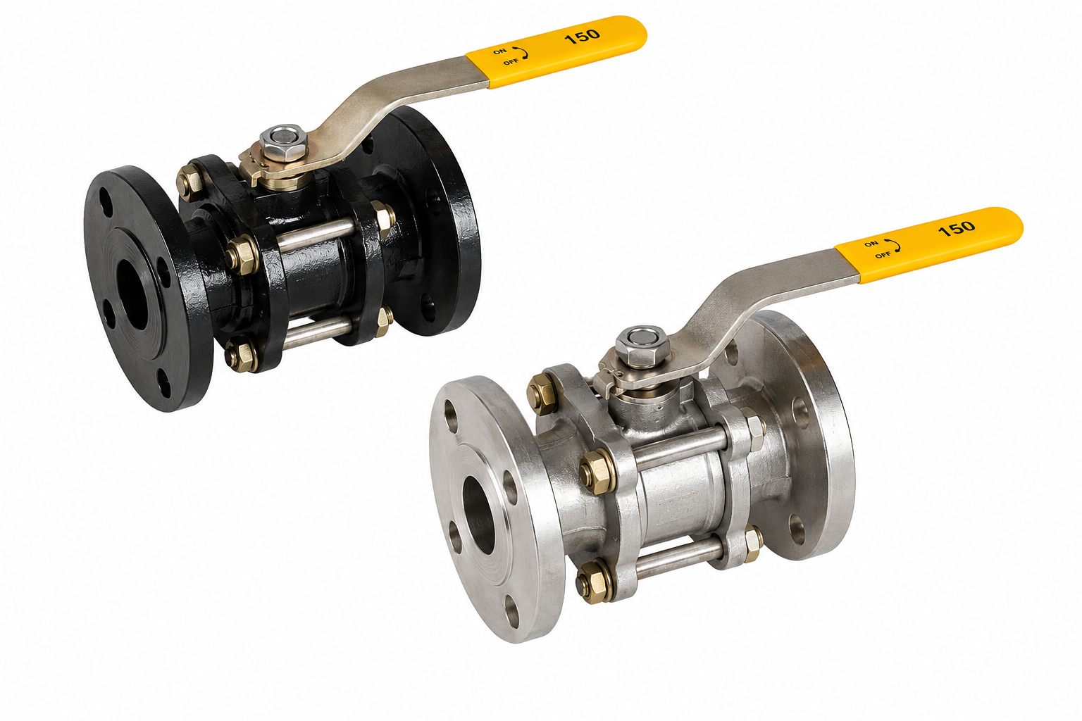 SS FLANGED BALL VALVE