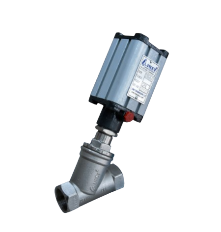 NCV MODEL2 WAY PNEUMATIC OPERATED ANGLE TYPE ON-OFF CONTROL VALVE SCREWED END