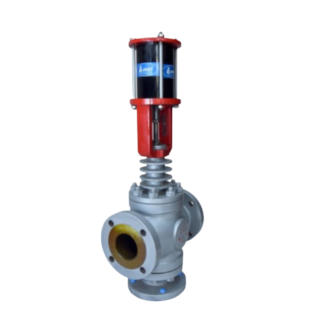 CCV CYLINDER OPERATED 3-WAY CONTROL VALVE FLANGED END