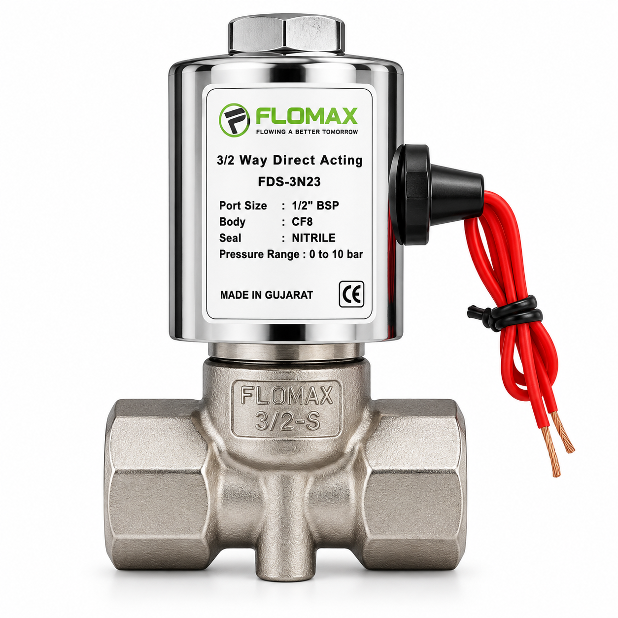 3/2 WAY DIRECT ACTING SOLENOID VALVE (Normally Close)