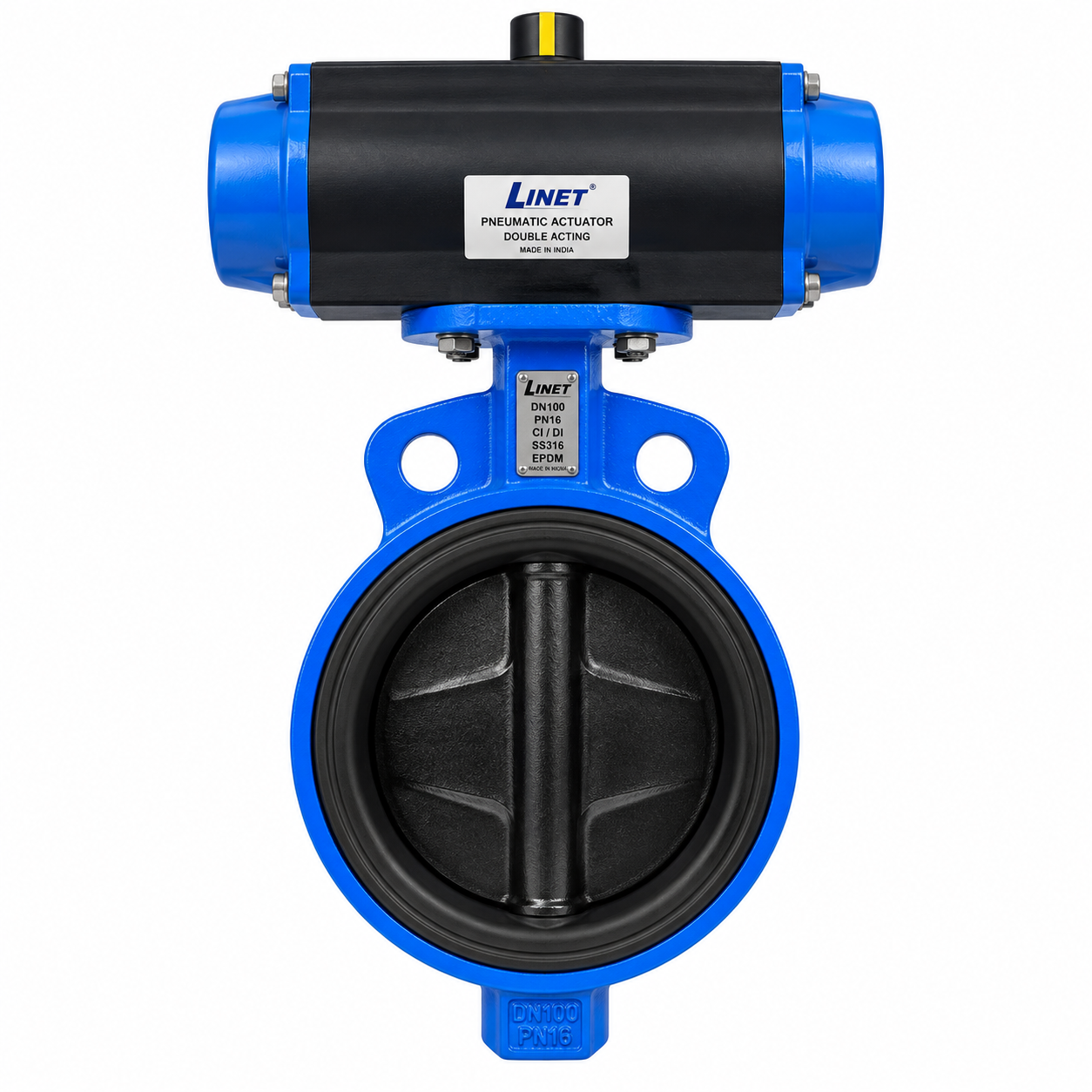 WAFER BUTTERFLY VALVE – ACTUATOR OPERATED
